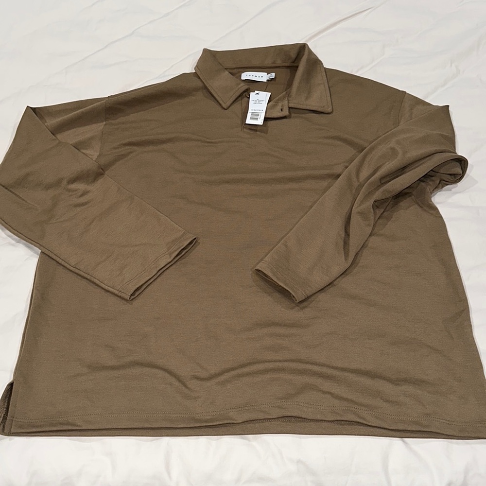 NWT Topman camel brown sweater